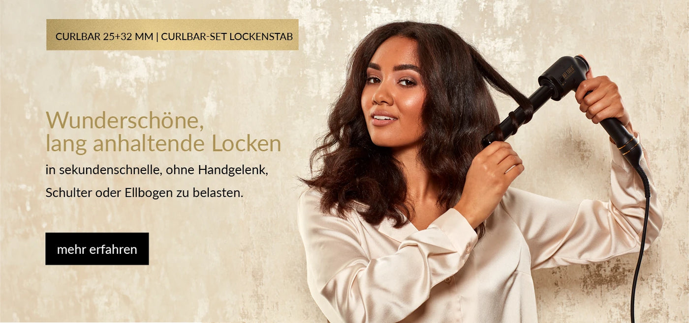Curlbar Lockenstab für wunderschöne und lang anhaltende Locken in sekundenschnelle ohne Handgelenk Schulter oder Ellbogen zu belasten Hottools hot-tools.de
